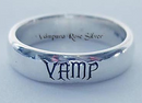 Solid Sterling Silver Bands / Rings Engraved "Witchy", "Magick", and "Blessed Be", Gift Boxed FB1005