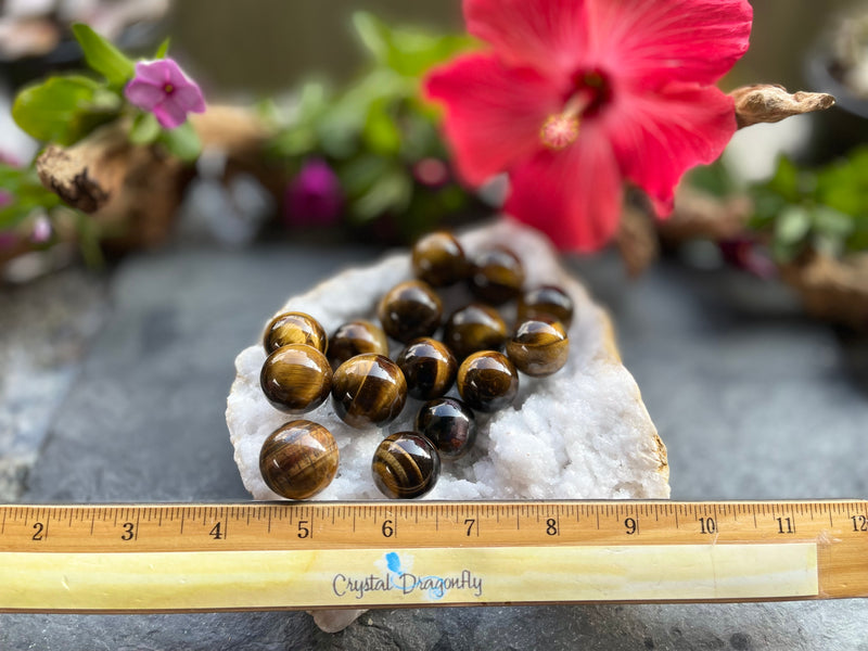 Tiger Eye Sphere for clarity, prosperity, psychic abilities FB2224